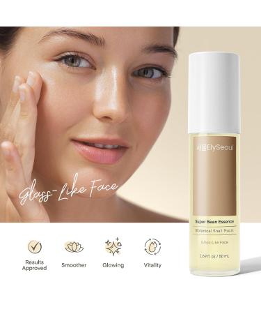 Bean Essence Face Repair Serum - Hydrating Snail Mucin for Glowing Skin | Korean Skincare 1.69 fl. oz - Buy Online on GoSupps.com
