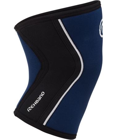 Rehband Knee Sleeve - 5mm Neoprene Support for CrossFit & Heavy Training | Unisex XL Navy | Multiple Colors & Sizes Available - Buy Online on GoSupps.com