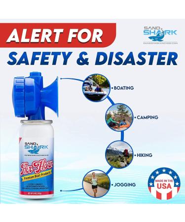 SandShark 2PK Premium Boating Air Horns - Coast Guard Approved for Marine Safety - Buy Online on GoSupps.com