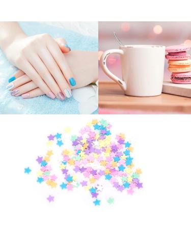 30g Star Polymer Slices Soft Clay Slices Resin Slices Nail Art Slices Supplies Star Clay Slice Colorful Art Crafts for HandMade Nail Decorations - Buy Online on GoSupps.com
