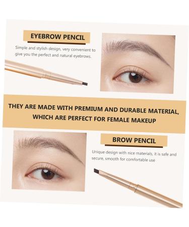 AUTSUPPL 3pcs Double Ended Eyebrow Pencil Makeup Tools Pencil Dark Brown Brow Pencil Black Pencil Brown Abs - Buy Online on GoSupps.com