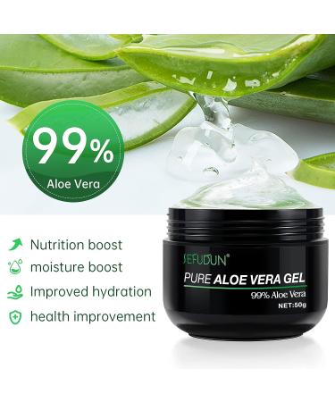 Aloe Vera Moisturizer for Face - Skin Repair, Sunburn Relief | Anti-Scarring & Aging | ECO-FRIENDLY & CRUELTY-FREE - Buy Online on GoSupps.com