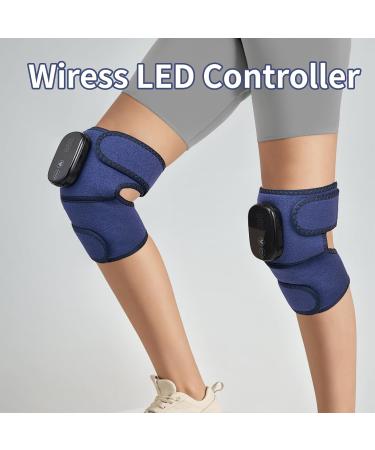 3-in-1 Heating Knee Massager with Heat & Red Light | Wireless Rechargeable Warmers for Knee Shoulder & Elbow Stress Relief - Buy Online on GoSupps.com