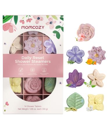 Momcozy Lot de 14 Bombes de Douche Aromath rapie avec 7 Parfums Floraux Exp rience Spa Domicile au Quotidien Id e Cadeau avec Formule Douce Cadeaux de No l pour Maman Fleur
