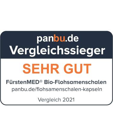 Buy F rstenmed Bio Psyllium Capsules - 360 Organic High-Dose 3000mg - Vegan Additive-Free Lab-Tested - Worldwide Shipping - Buy Online on GoSupps.com