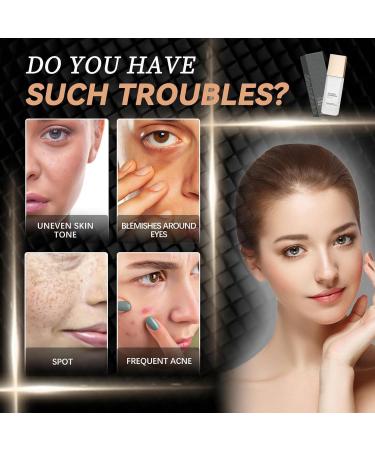 Zegaqae Color Changing Foundation 30ml Color Changing SPF15 Foundation Long Streamer Coverage Concealer Even Skin for Mature Skin - Buy Online on GoSupps.com