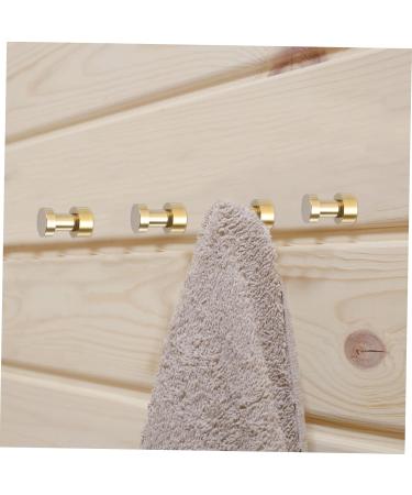 STOBAZA 5pcs Clothes Hook Wall Mounted Hooks Purse Hooks Bathroom Wall Hooks Convenient Hanger Bags Bathrobe 2.9X1.8CM Golden - Buy Online on GoSupps.com