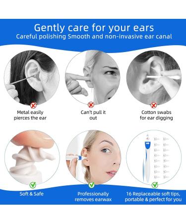 Q Grips 360 Silicone Ear Cleaner Easy Ear Wax Removal for Adults & Children | 32 Replacement Heads - Buy Online on GoSupps.com