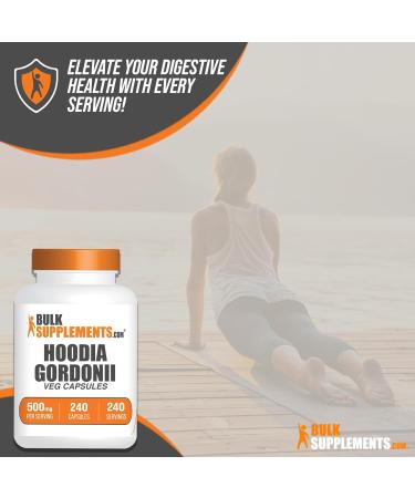 Hoodia Capsules - BulkSupplements.com | Pure Hoodia Gordonii Extract Gluten Free Herbal Supplement 240 Veg Capsules - Buy Online on GoSupps.com