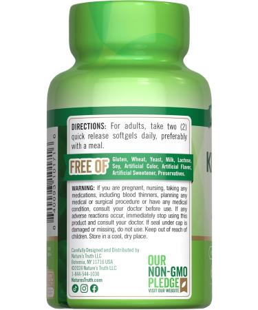 Nature's Truth Antarctic Krill Oil 2000mg Softgels | 60 Count | Omega-3 with EPA & DHA | Non-GMO & Gluten Free Supplement - Buy Online on GoSupps.com