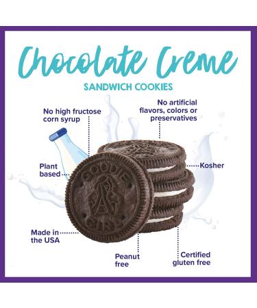 Goodie Girl Chocolate Creme Sandwich Cookies | Gluten Free, Peanut Free, Egg Free | 3-Pack (10.6oz Each) - Buy Online on GoSupps.com