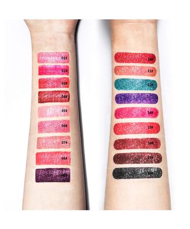 WSXC 3PCS Diamond Shiny Long Lasting Lipstick Set - Waterproof Matte Liquid & Glitter Lip Gloss (04 05 06) | International Shipping Available  - Buy Online on GoSupps.com