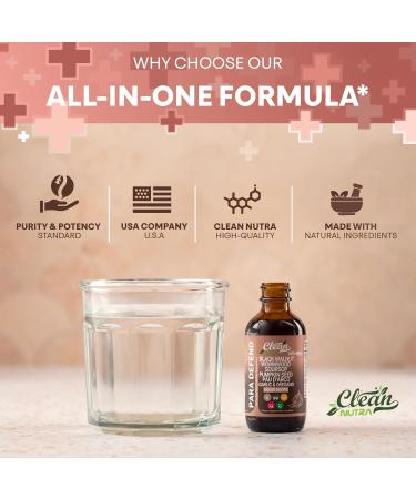 para Defend Wormwood Black Walnut Cleanse for Humans Drops Liquid Soursop Garlic Pumpkin Seed PAU D'Arco Oil of Oregano Turmeric Berberine Neem Extract Hull Bark Tincture by Clean Nutra 1 - Buy Online on GoSupps.com