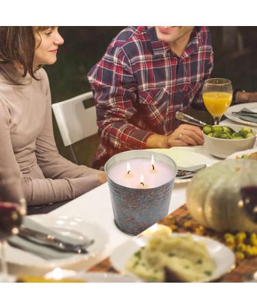 Citronella Candle - 3 Wicks Soy Wax Aromatherapy Candle for Home Garden & Patio | Summer Camping & Lemongrass Scent - Buy Online on GoSupps.com