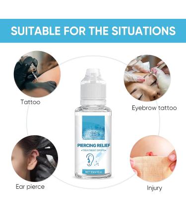Keloid & Bump Treatment Drops - Piercing Aftercare for Scars, Healing & Soothing - 1 Fl.oz - Buy Online on GoSupps.com