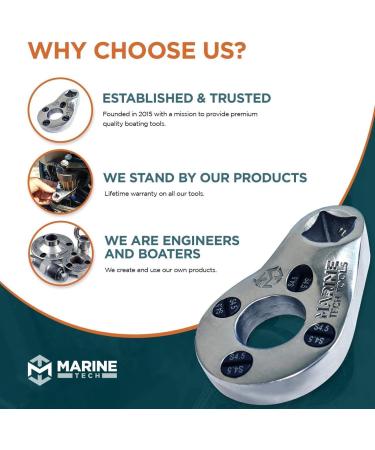 Marine Tech Tools Outboard Trim/Tilt Pin Wrench AMT0006 - 32mm x 4mm | S-4 Pins | Fits SHOWA Trim/Tilt Units on Yamaha, Honda, Evinrude - Buy Online on GoSupps.com