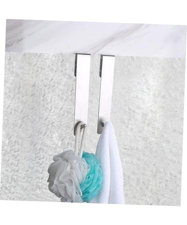 Alipis 2pcs Glass Door Hook Wall Hangers for Clothes Over The Door Coat Hooks Bathroom Door Hook Hanging 18X4.2X3.5CMx2pcs - Buy Online on GoSupps.com