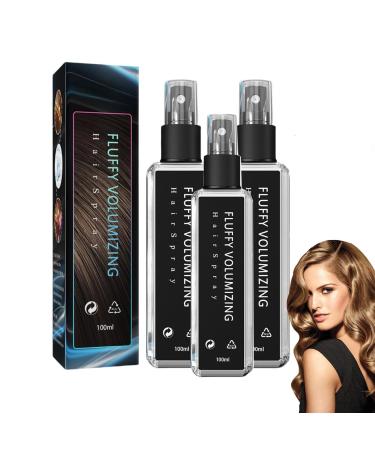 Appreciarel Hair Spray Natural Plant Protein Hair Thickening Spray Fluffy Volumizing Hair spray Analoguey Fluffy Volume Lift Hair Spray for Women Men for Thin Hair (3Pcs)