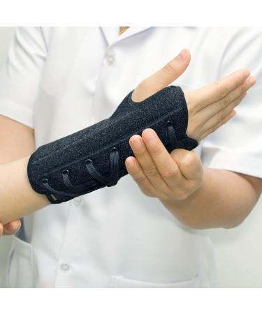 Ultimate Lacing Wrist Brace Orthosis for Carpal Tunnel Relief - Adjustable Support Brace for Men & Women - Medium Left Black - Buy Online on GoSupps.com