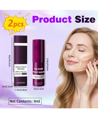Lot de 2 b tonnets de calcium - Baume au calcium - claircissant sous les yeux - Avec collag ne - Soin anti- ge et raffermissant - Soin hydratant contre les cernes - Pour les yeux le cou le visage A-2 Pi ces. - Buy Online on GoSupps.com