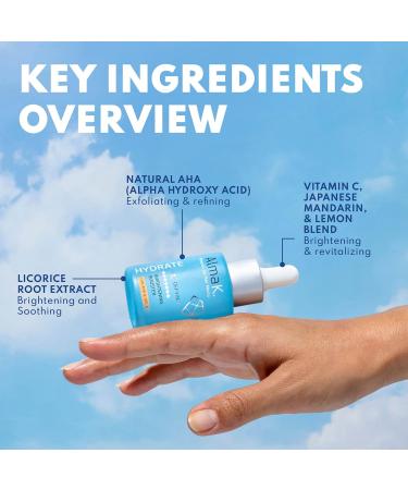 Alma K Brightening Booster - Vitamin C Face Serum with AHA Hydrating and Brightening Serum for Women Anti Aging Improve Appearance of Fine Lines & Wrinkles - 1 oz 1 Fl Oz (Pack of 1) - Buy Online on GoSupps.com