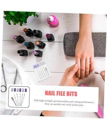 FRCOLOR Manicure File Bits Manicure Drill Bits 1 Set Nail Polisher Corundum Electrical Tools Boxed Carbide Nail Drill Bit Nail File Bits - Buy Online on GoSupps.com