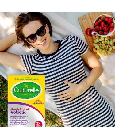Culturelle Ultimate Strength Probiotic for Men and Women - 20 Billion CFUs - Clinically Studied Strain - Digestive Balance - Non-GMO - 30 Count Pack - Buy Online on GoSupps.com