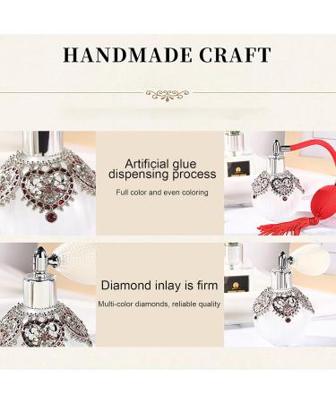 CHSEEO Vintage Empty Perfume Atomiser Spray Bottle Refillable Perfume Spray Perfume Dispenser Arabic Deco Vintage Style Protable Travel Glass Bottle with Long Tassel - For Home Bussiness trip 50ML - Buy Online on GoSupps.com
