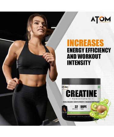 Asitis Nutrition Atom Creatine Monohydrate 250g - 80 Servings Gluten-Free Blue Razz Flavor Enhances Performance & Muscle Gains - International Shipping Available - Buy Online on GoSupps.com