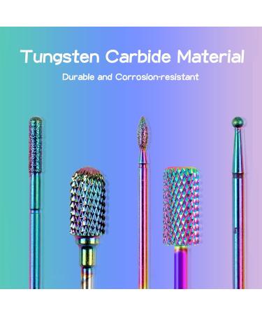 Nail Drill Bits Set - 11pcs Ceramic Tungsten Carbide & Diamond Cuticle Electric File Bits for Acrylic Nails with 75pcs Nail Sanding Bands - Manicure and Pedicure Tools - Buy Online on GoSupps.com