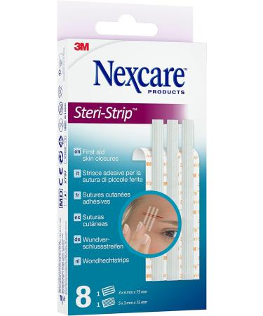 Nexcare Steri-Strip Wound Closure Strips - Assorted 8 Pieces per Pack | Standard Wound Care for Fast Healing - Buy Internationally - Buy Online on GoSupps.com