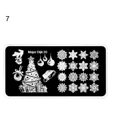 Premium Stainless Steel Nail Art Templates for Women | Halloween & Christmas Patterns | Manicure Printing Plates - Buy Online on GoSupps.com