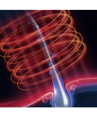 Ruiqas Micro- Current Vibration Scalp Massager Comb with Red Blue Light 1-9 Massage Levels - Buy Online on GoSupps.com