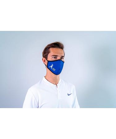 Official Vamos Rafa Adult Mask - Blue | Rafa Nadal Academy by Movistar - One Size | Shop Internationally - Buy Online on GoSupps.com