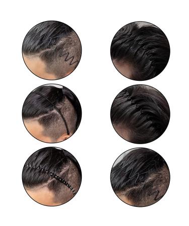 10 Unisex Black Wave Metal Hair Ties - Slip-Resistant Elastic Headband Accessories for Outdoor Sports & Yoga - 10 Piece Set - Buy Online on GoSupps.com