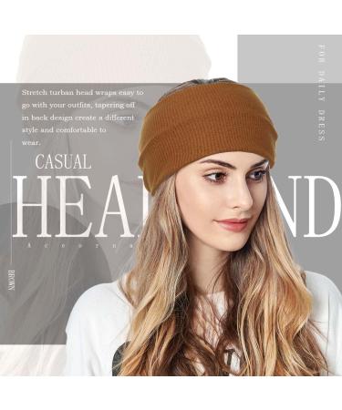 Aceorna Wide Knotted Headbands 4 Pcs - Stretchy Yoga Hair Bands for Women & Girls (Style A) - Buy Online on GoSupps.com