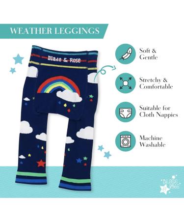 Blade & Rose Blue Weather Leggings for Toddler/Baby | Unisex Knit Leggings 0-4 Years - Buy Online on GoSupps.com