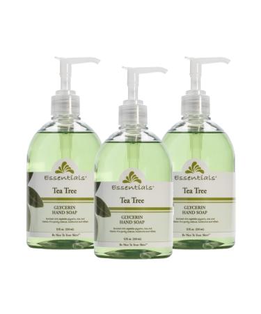 Essentials by Clearly Natural Glycerin Liquid Hand Soap Tea Tree 3-Fluid Ounce Pack of 3