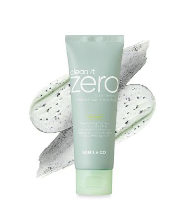 BANILA CO Clean It Zero Charcoal Capsule Pore Polish Mask | Gentle Exfoliating Facial Polish with Charcoal PHA Capsules & Green Clay | Korean Skincare for Oily & Sensitive Skin (100g / 3.53 oz) 01 Charcoal Capsule