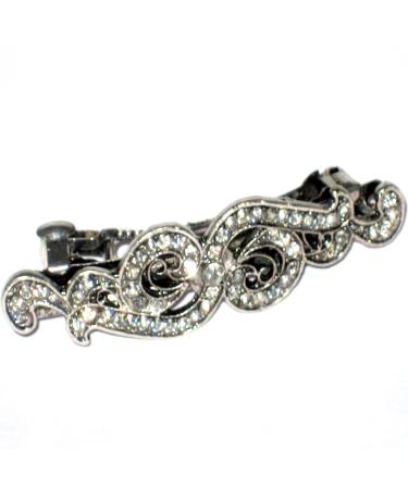 Inca Vintage Rhinestone Scroll Hair Clip 6.5cm