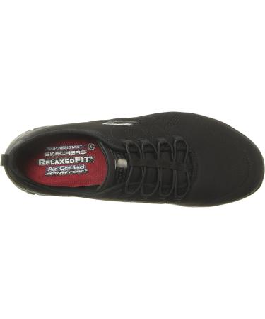 Skechers Women's Ghenter Srelt Work Shoe 8 Black - Comfortable & Slip-Resistant - Buy Online on GoSupps.com