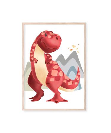 Dino Poster Set for Children's Rooms | Dinosaur Murals for Boys & Girls | Baby Room Decoration | A4 Size | Perfect for Baby Showers - Buy Online on GoSupps.com