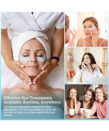 Under Eye Patches for Dark Circles & Puffiness - Hydrating Treatment with Hyaluronic Acid & Collagen (30 Pcs - Buy Online on GoSupps.com