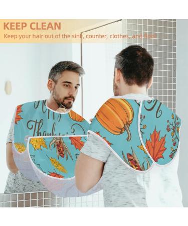 Thanksgiving Beard Bib Apron | Waterproof Hair Catcher for Men | Perfect Grooming Gift - Buy Online on GoSupps.com