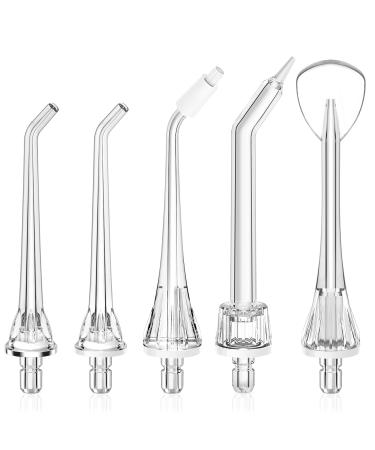 COSLUS Water Dental Flosser Replacement Heads: Only Compatible Water Dental Flosser F5020E Oral Irrigator Refill Heads Jet Tips 5 Pieces