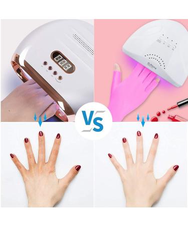UV Shield Gloves for Manicure - Pink UV Protection Gloves for Nail Care & Nail Art Drying - Buy Online on GoSupps.com
