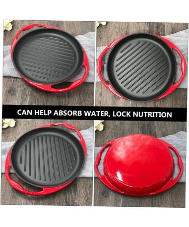 HOLABONITA 1pc Household Pan Fry Tool Shaped Outdoor Induction with Steak for Frying Grill BBQ Handle Enameled Fried Pancake Enamel Cooking Stick Fish Cast Kitchen Egg Non Utensil - Buy Online on GoSupps.com