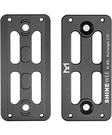 MLOK Arca Rail Tripod Mount Adapter - Rifle Tripod Ballhead Quick Release Plate - RRS Dovetail Compatible - 2 M-LOK Slots - 3.15 Length - Buy Online on GoSupps.com