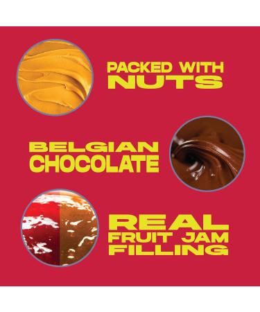 Vive Fruity Nutta Bar - Fruit Jam Filled Vegan Healthy Snack - Gluten Free (20 Pack Jammy Cherry) Jammy Cherry 20 Pack - Buy Online on GoSupps.com