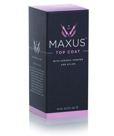 Maxus Nails Top Coat Nail Polish - High Shine, Quick-Drying, Clear .5 Oz - Buy Online on GoSupps.com